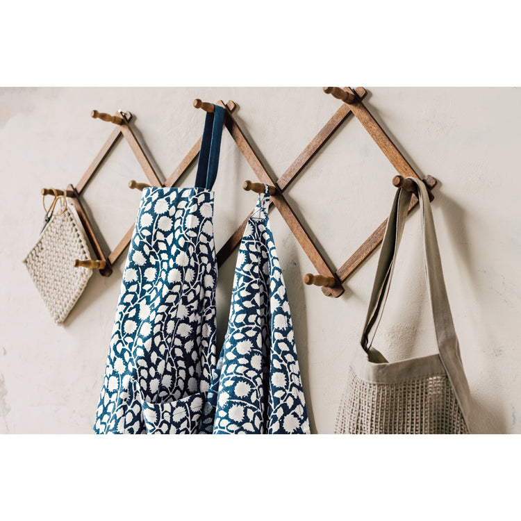 Vinebloom Block Print Dishtowel