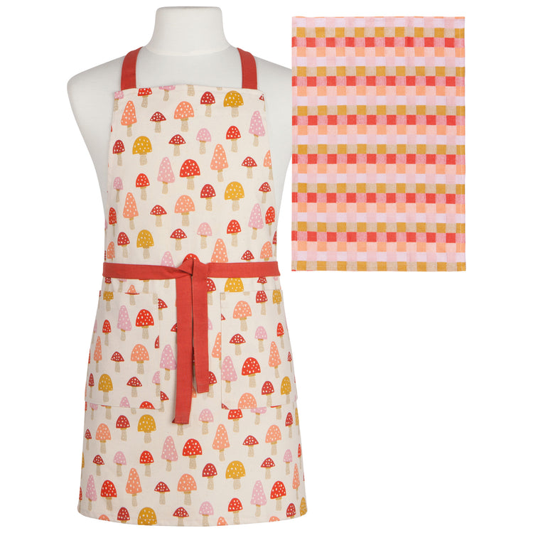 Toadstool Apron & Dishtowel Set