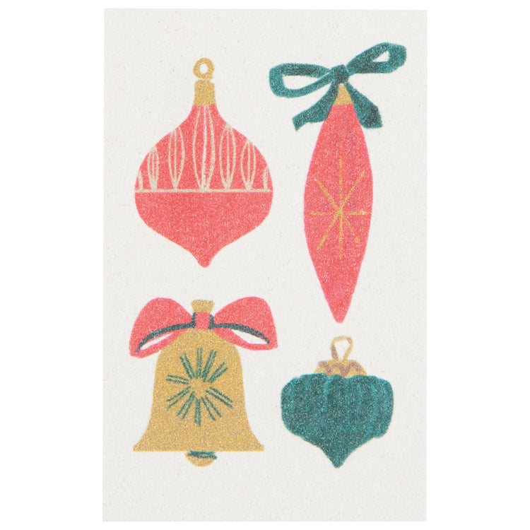 Festive Fir Christmas Pop Up Sponges Set of 4