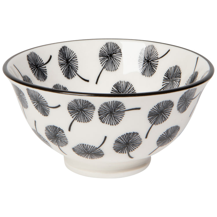 Gray Dandelion Stamped Bowl 3.5 inch