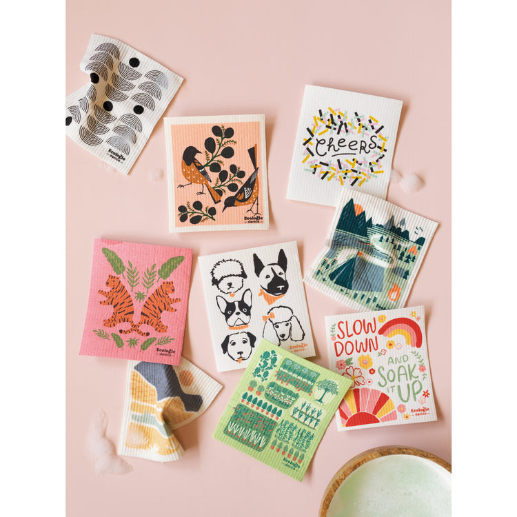 Dapper Dogs Swedish Dishcloth