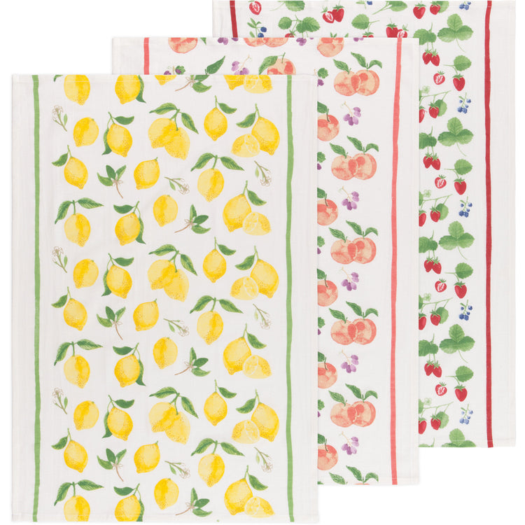 Fruit Salad Bakers Floursack Dishtowels Set of 3