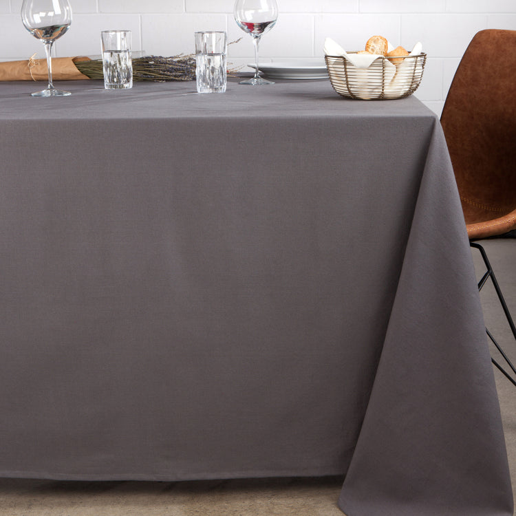 Spectrum Tablecloth Charcoal 60 x 120 inch