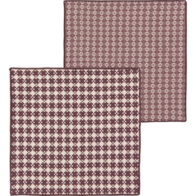 Ash Plum Assorted Woven Dishcloths Set of 2