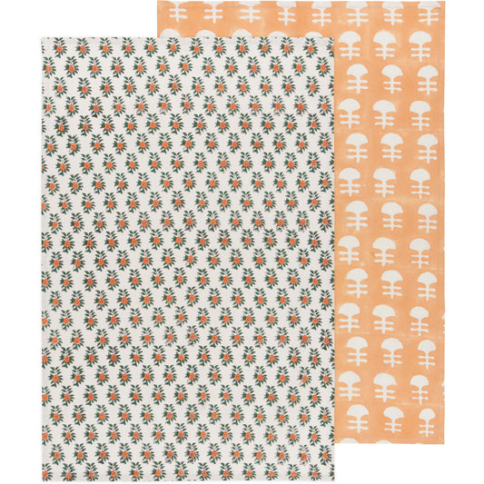 Gather Block Printed Dishtowel Set of 2