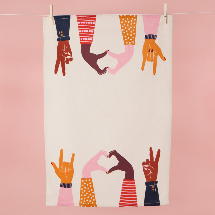 Human Kind Decorative Dishtowel