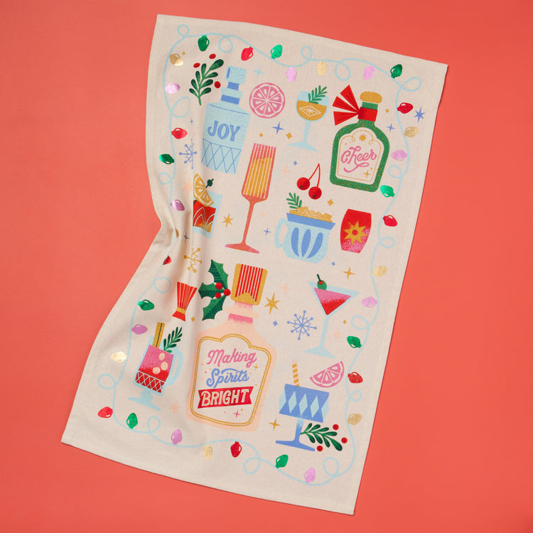 Spirits Bright Decorative Dishtowel