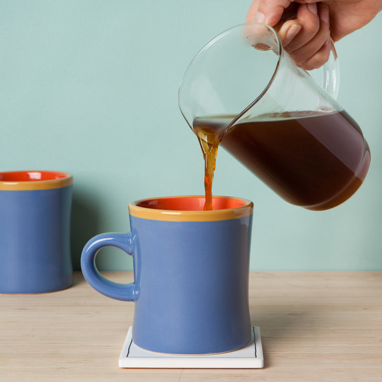 Color Pop Blue Diner Mug