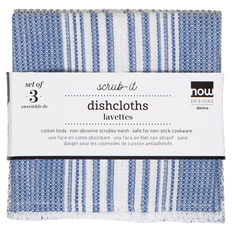 Scrub-It Royal Blue Dishcloths Set of 3
