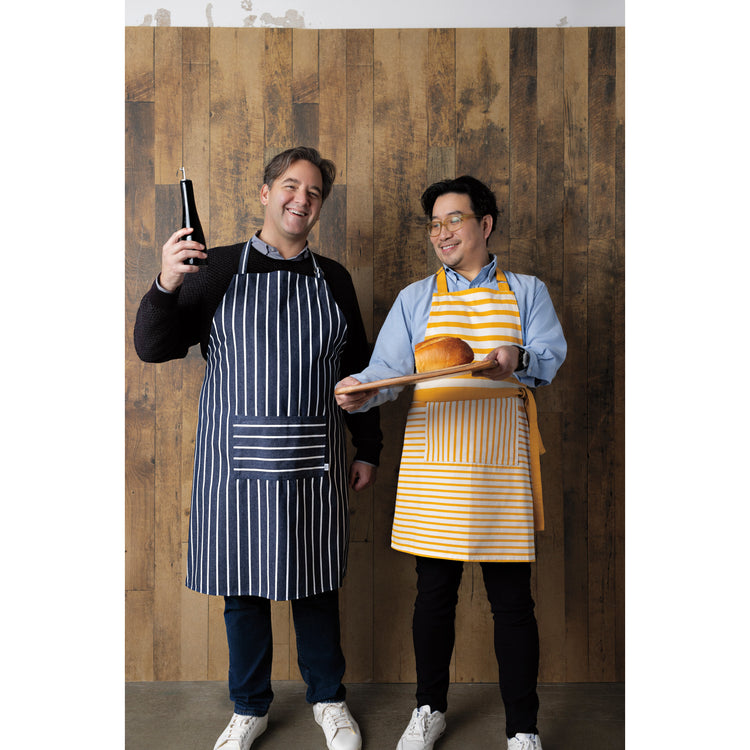 Awning Stripe Ochre Chef Apron