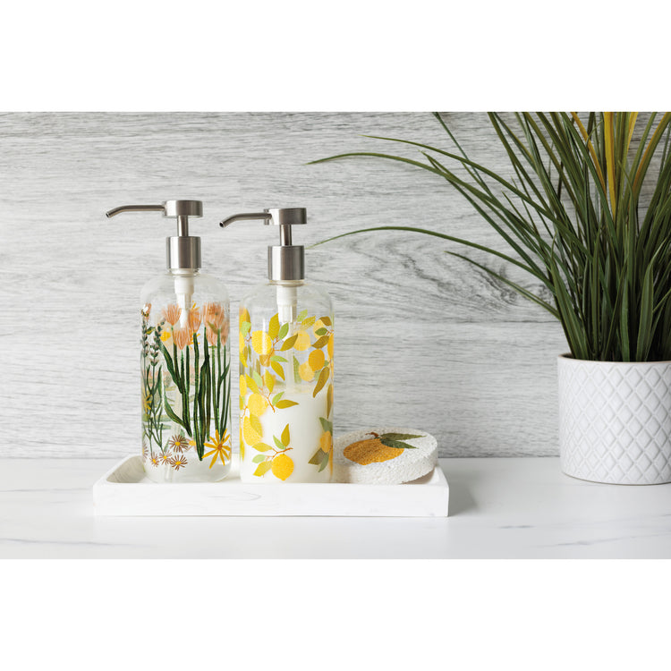 Lemons Glass Soap Pump