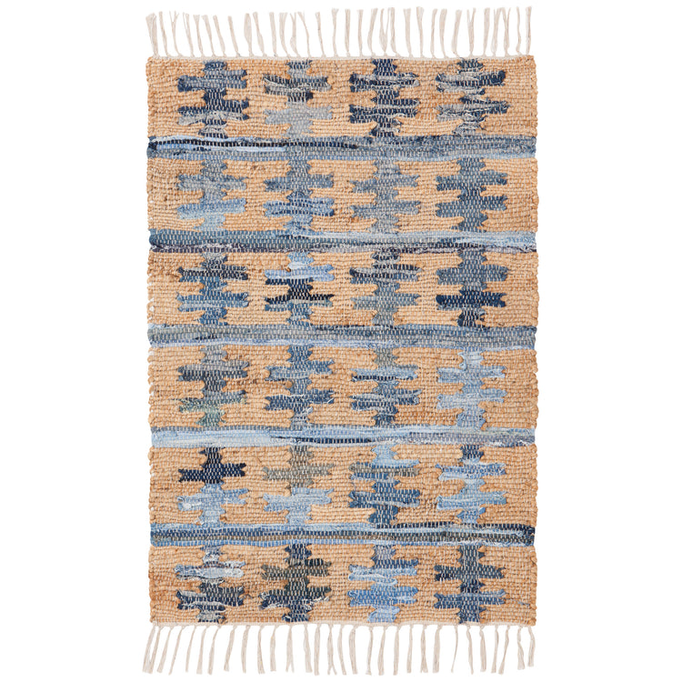 Reverb Recycled Denim Chindi Rug 2 x 3 ft