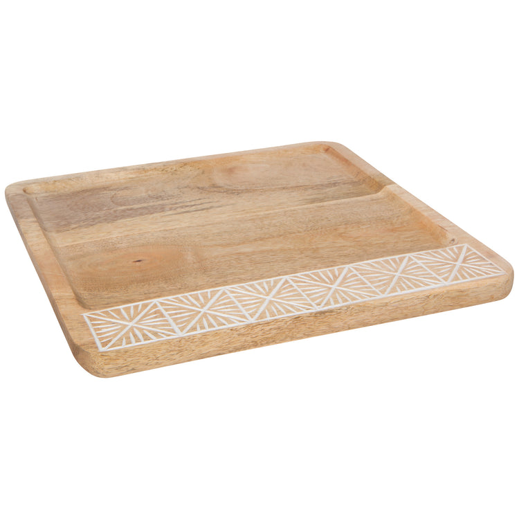 Nosh Mango Wood Plate 12 inch