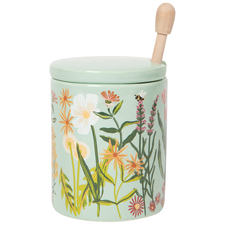 Bees & Blooms Honey Pot