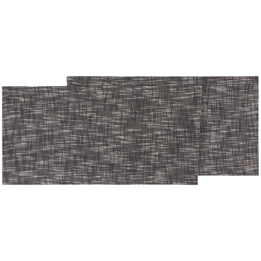 Medley Black Table Runner 13 x 72 inch