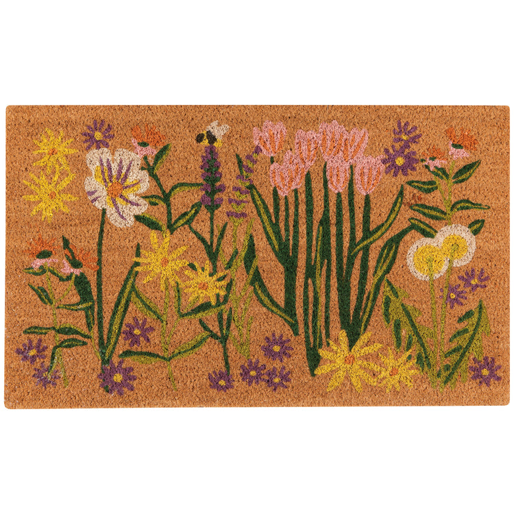 Bees & Blooms Coir Fibre Doormat