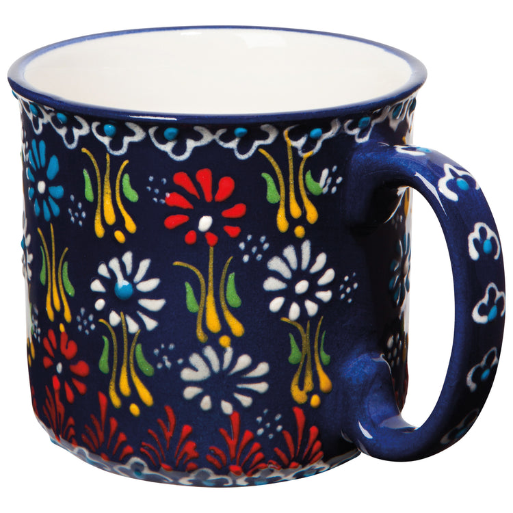 Hand-painted Turkish Mug - Evani Azure
