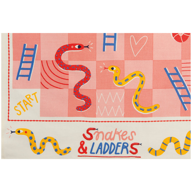 Snakes and Ladders Dishtowel