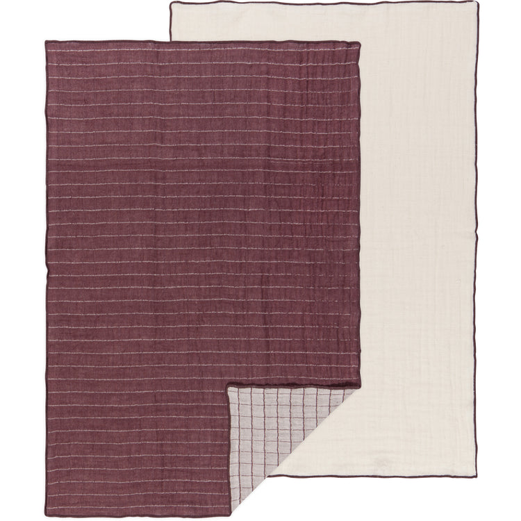 Ash Plum Double Weave Dishtowels Set of 2