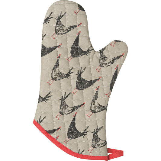 Chicken Scratch Oven Mitt