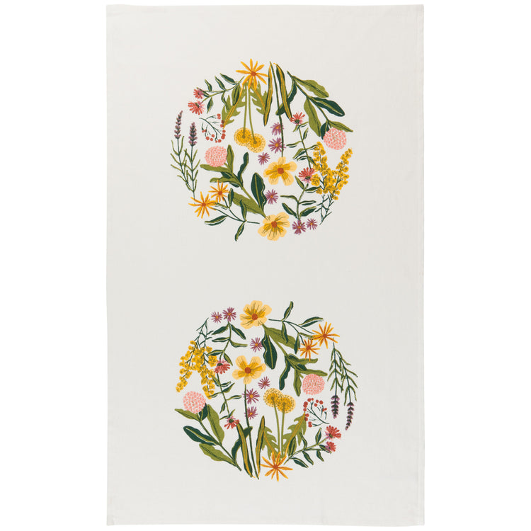 Bees & Blooms Terry Dishtowel
