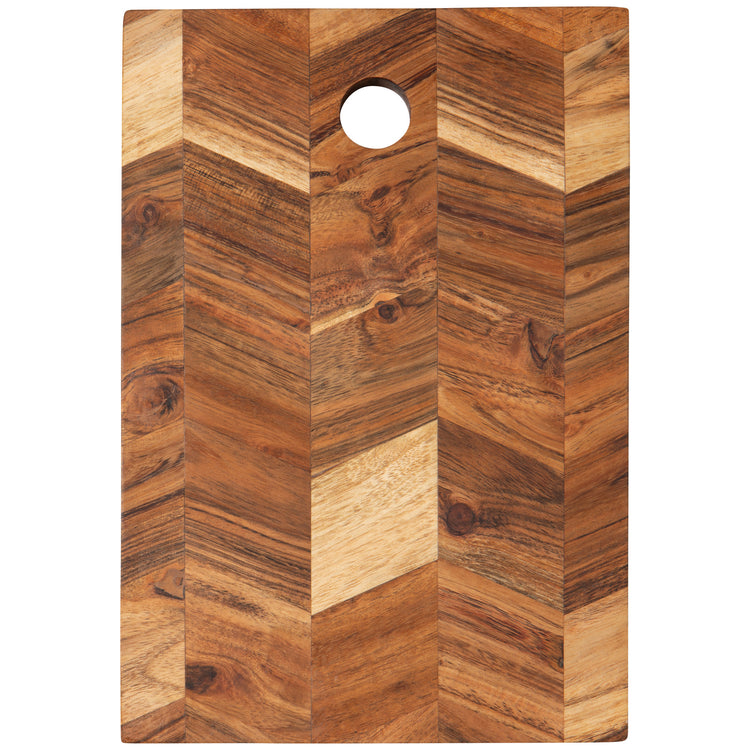 Acacia Chevron Serving Board 10 inch