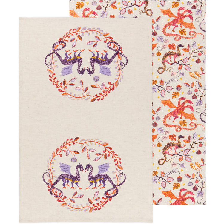 Ember Linen Cotton Dishtowels Set of 2