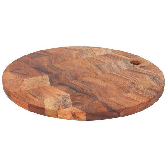 Chevron Acacia Wood Serving Board 12 inch