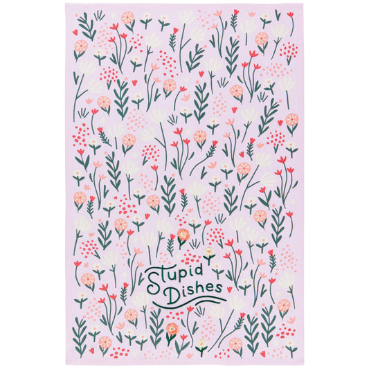 Stupid Dishes Dishtowel