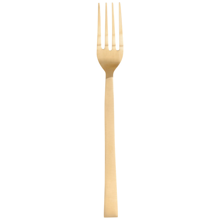 Matte Gold Edge Flatware Set of 5