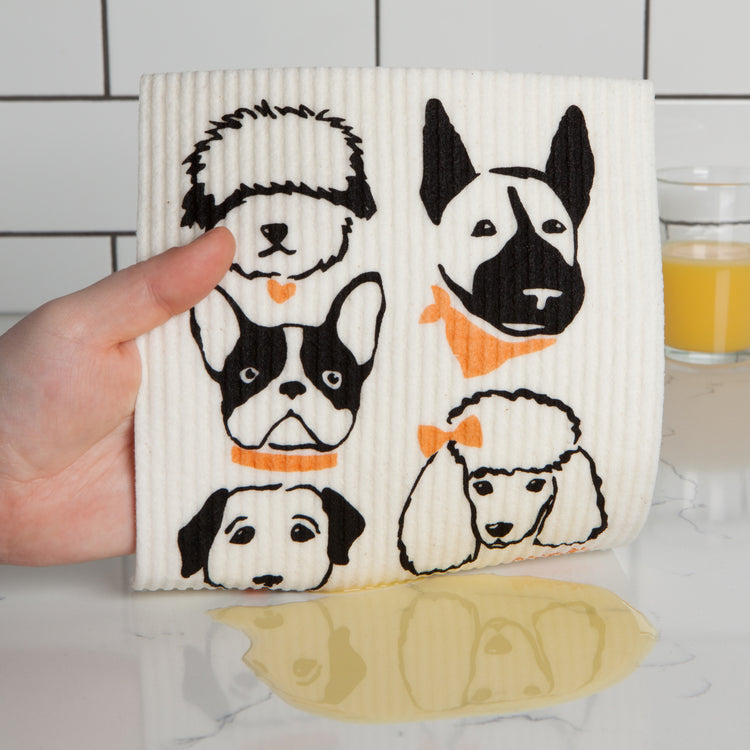 Dapper Dogs Swedish Dishcloth