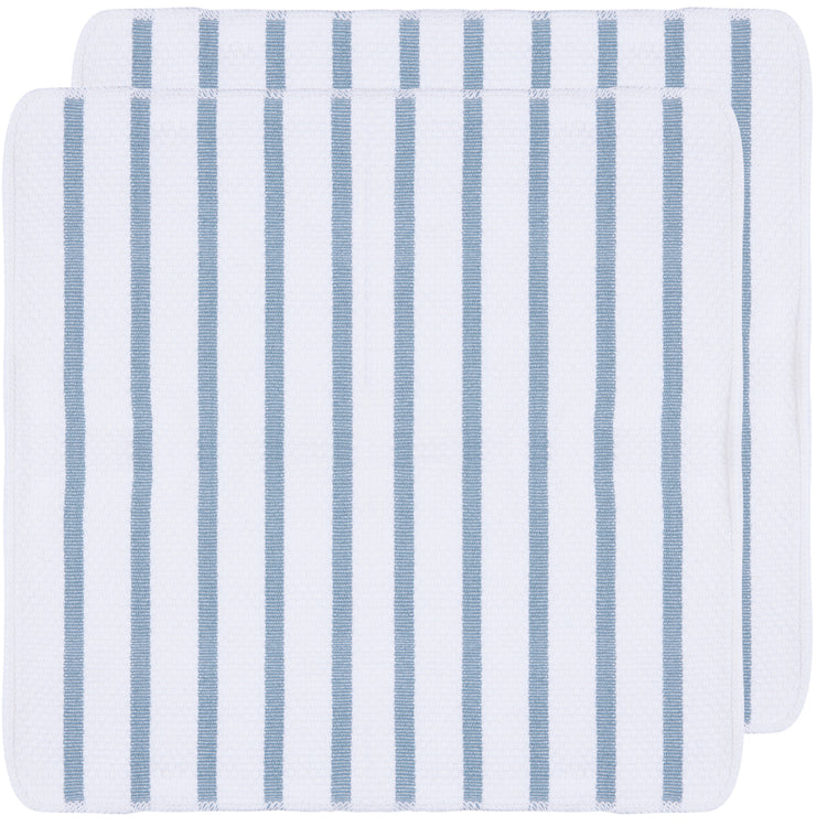 Basketweave Slate Blue Dishcloths Set of 2