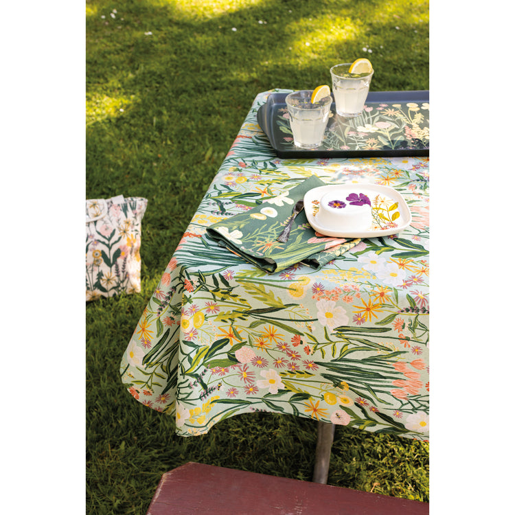 Bees & Blooms Clean Coast Tablecloth 60 x 120 inches