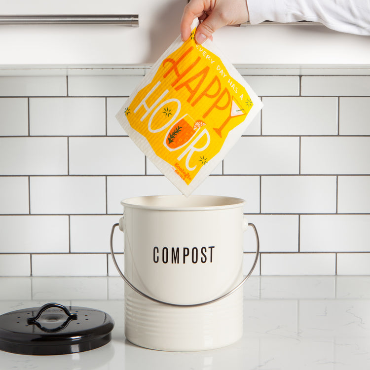 Happy Hour Swedish Dishcloth