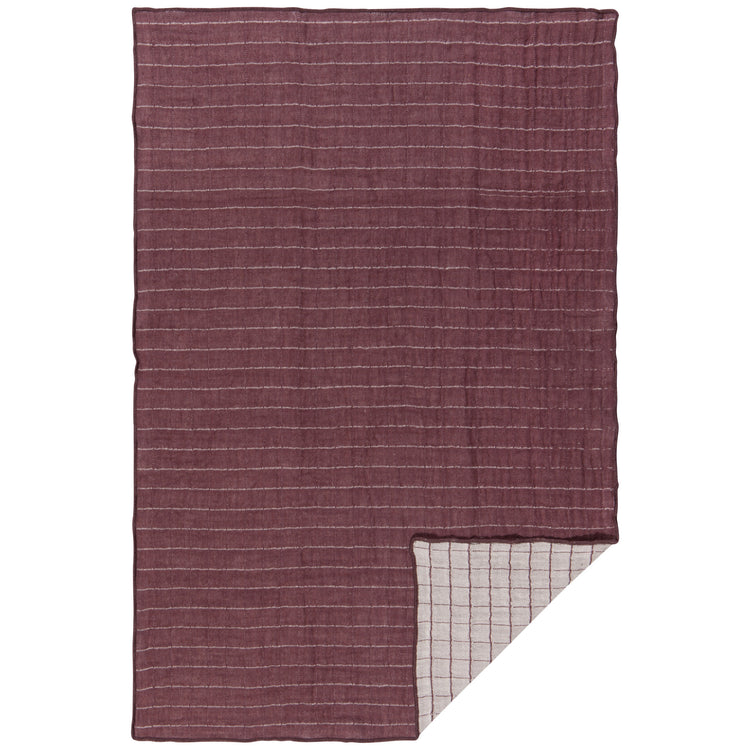 Ash Plum Double Weave Dishtowels Set of 2