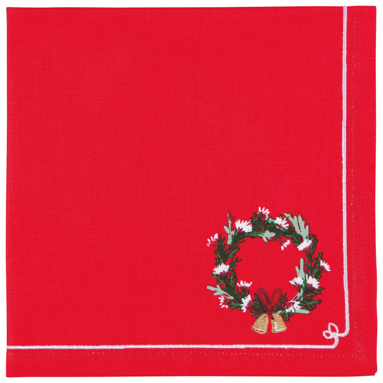 Wreaths Printed Napkins Set of 4