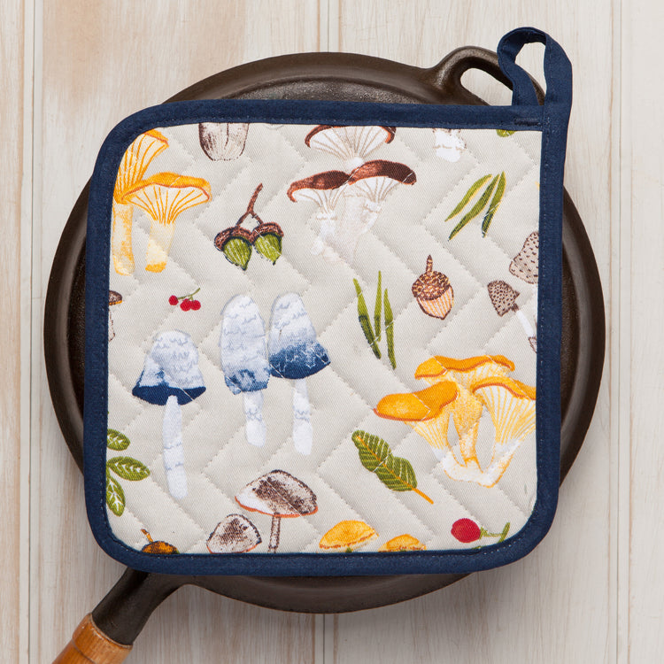 Field Mushrooms Potholder