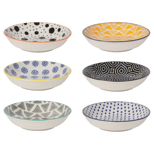 Bits & Dots Multi Stamped Pinch Bowls Set of 6