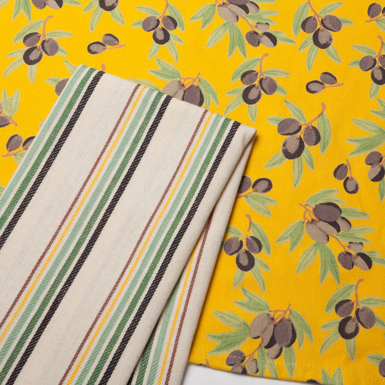 Olives Coordinated Dishtowels Set of 2
