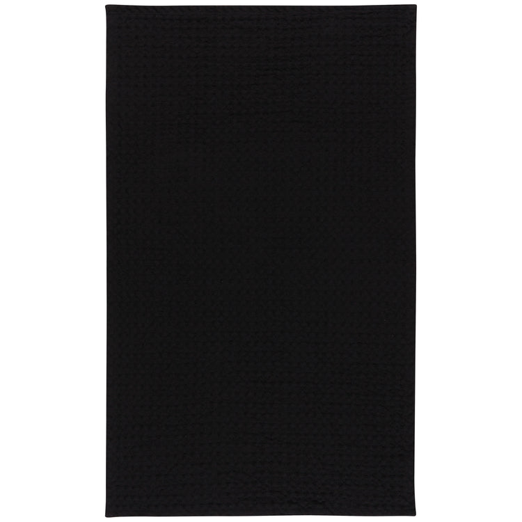 Second Spin Black Waffle Dishtowel Set of 2