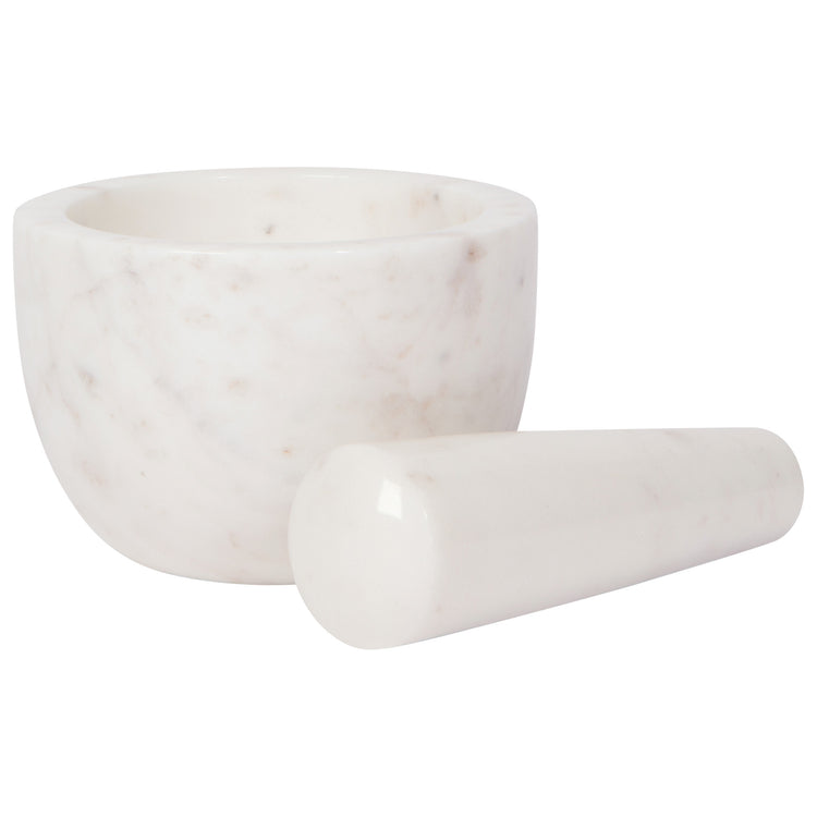 White Marble Mortar and Pestle