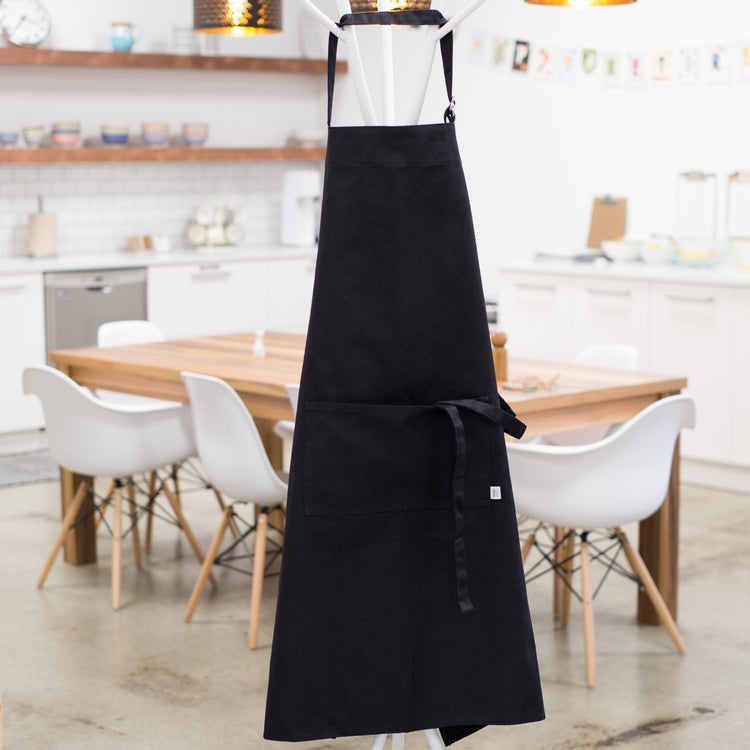 Solid Black Oversized Mightly Apron