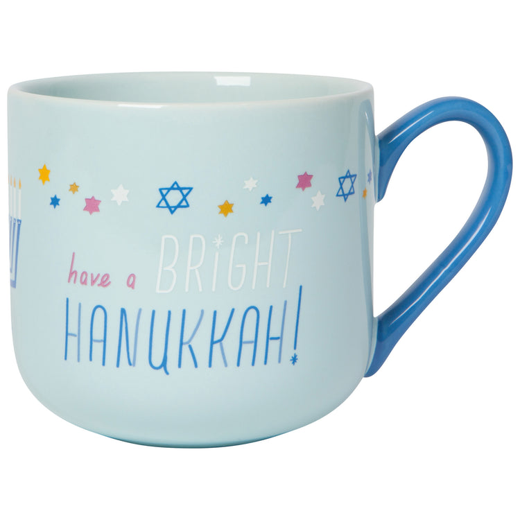 Bright Hanukkah Mug and Dishtowel Set of 2