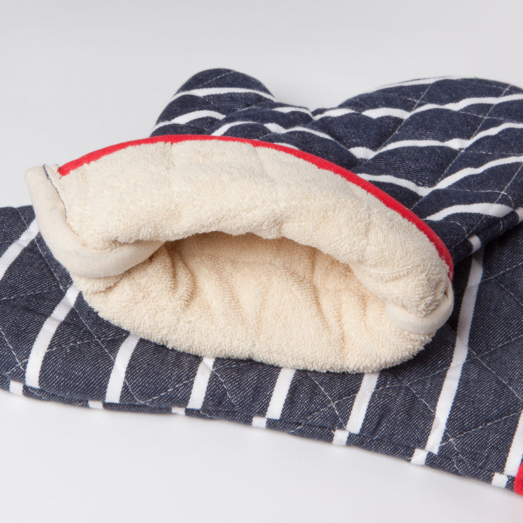 Superior Butcher Stripe Oven Mitt