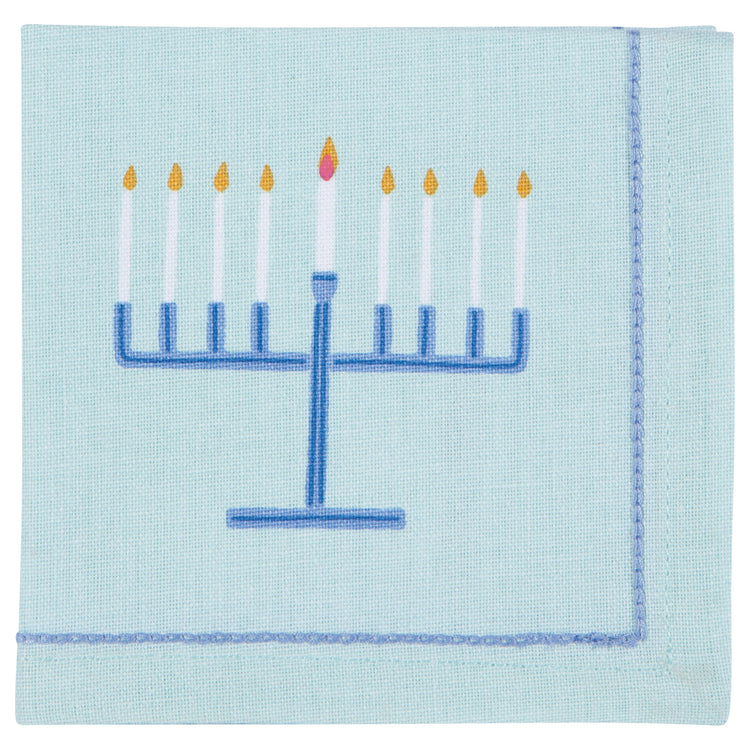 Bright Hanukkah Cocktail Napkins Set of 4