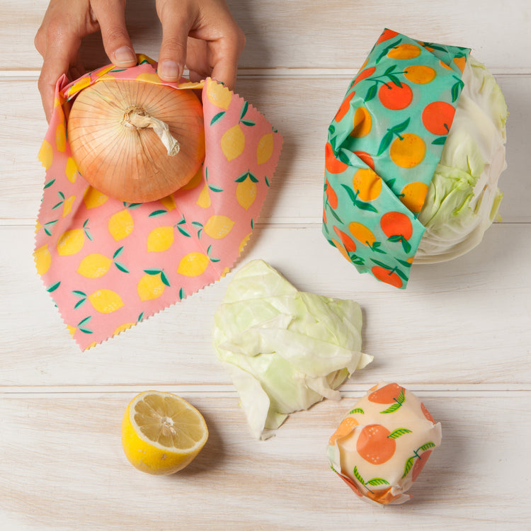 Citrus Beeswax Wrap Set of 3