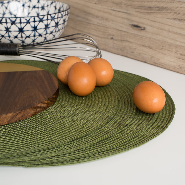 Disko Fir Green Round Placemat