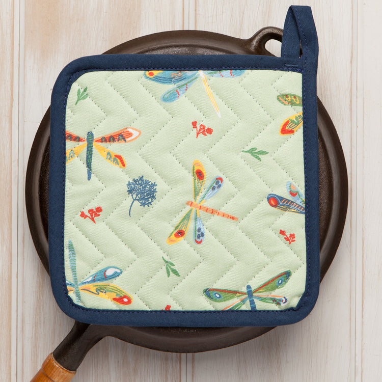 Dragonfly Cotton Quilted Pot Holder