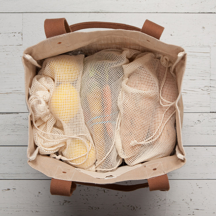 Le Marche Natural Mesh Produce Bags Set of 3