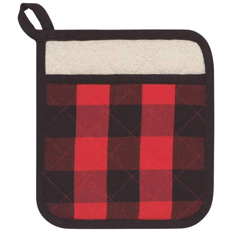Superior Red Buffalo Check Pocket Potholder